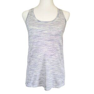 90-Degree Racerback Tank Top for Women – XS Grey/White Athletic Top Workout Wear